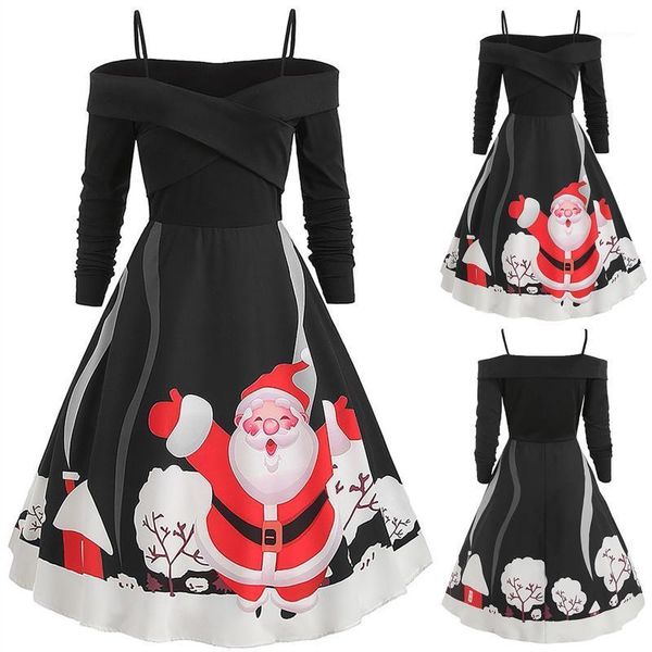 casual dresses party dress women christmas printed off-shoulder female 2021 classic fashion sling long sleeve vestido mujer, Black;gray
casual dresses party dress women christmas printed off-shoulder female 2021 classic fashion sling long sleeve vestido mujer, Black;gray