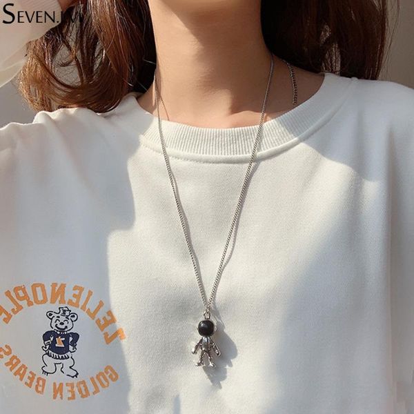 pendant necklaces space astronaut robot necklace stainless steel chain hiphop street punk jewelry gift for women men, Silver
pendant necklaces space astronaut robot necklace stainless steel chain hiphop street punk jewelry gift for women men, Silver