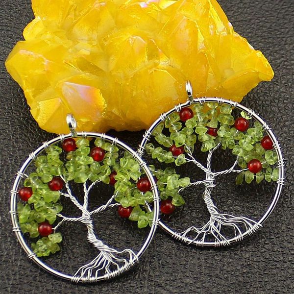 hand-woven tree of life creative pendant necklace handmade christmas-tree diy christmas-day gifts natural olivine reiki healing crystal jewe, Silver
hand-woven tree of life creative pendant necklace handmade christmas-tree diy christmas-day gifts natural olivine reiki healing crystal jewe, Silver