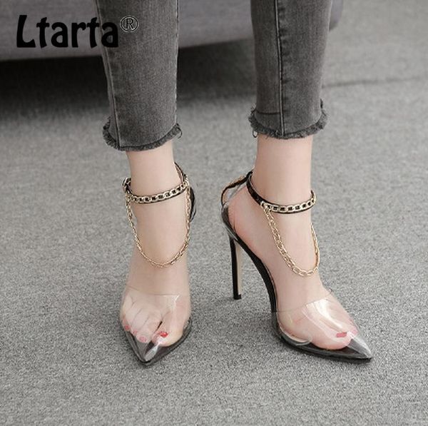 dress shoes ltarta 2021 .5cm heels women point toe sandals 35 41 transparent film pointed-toe chain high, Black
dress shoes ltarta 2021 .5cm heels women point toe sandals 35 41 transparent film pointed-toe chain high, Black