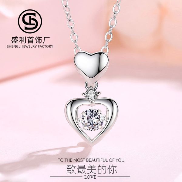 jewelry highly quality women party wedding lovers gifts925 sterling silver love necklace, female clavicle chain, chaowang red, simple and co
jewelry highly quality women party wedding lovers gifts925 sterling silver love necklace, female clavicle chain, chaowang red, simple and co