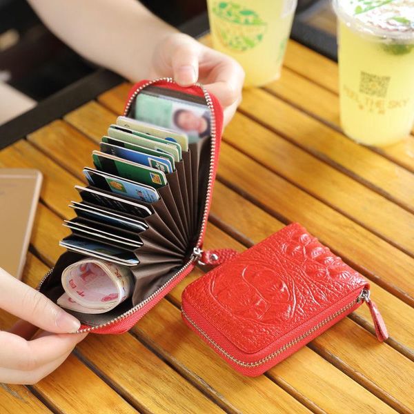 card holders wallet leather bag women's men's zipper purse carteira masculina, Brown;gray
card holders wallet leather bag women's men's zipper purse carteira masculina, Brown;gray