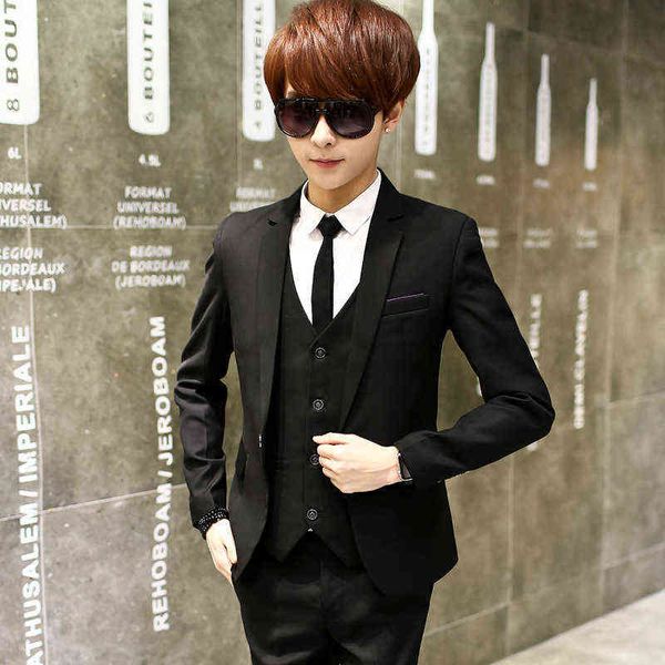 luxury suits blaze 2021 shooting of men's korean slim set 3-piece vt casual pants work suit, Black
luxury suits blaze 2021 shooting of men's korean slim set 3-piece vt casual pants work suit, Black