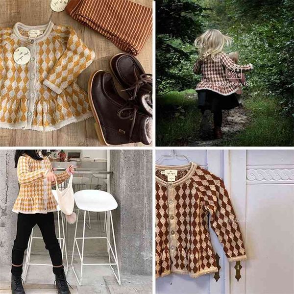 20% wool toddler girl knitted sweaters diamond button konges kids girls winter red yellow sweater with ruffle hem 210619, Blue
20% wool toddler girl knitted sweaters diamond button konges kids girls winter red yellow sweater with ruffle hem 210619, Blue