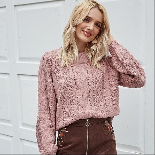 fashion solid cable autumn winter 2021 new ladies knitted sweater women o neck full sleeve loose pullovers brown red pink, White;black
fashion solid cable autumn winter 2021 new ladies knitted sweater women o neck full sleeve loose pullovers brown red pink, White;black