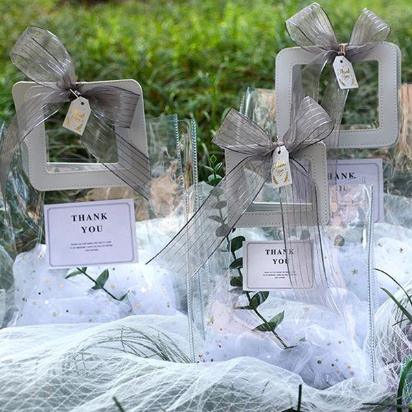 gift wrap 2pcs thank you bag high-grade transparent pvc birthday packaging practical tote wedding supplies
gift wrap 2pcs thank you bag high-grade transparent pvc birthday packaging practical tote wedding supplies