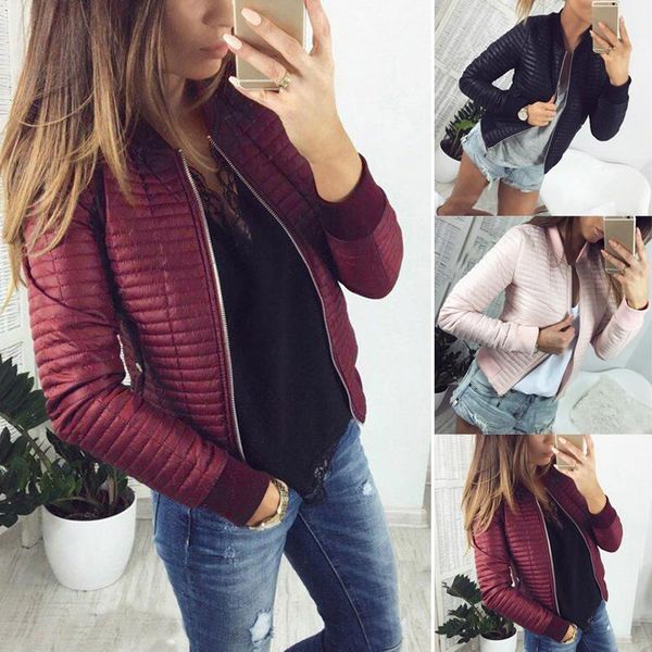 women's jackets women spring autumn coat short section outerwear cotton padded warm jacket outwear casual pink black thin female clothe, Black;brown
women's jackets women spring autumn coat short section outerwear cotton padded warm jacket outwear casual pink black thin female clothe, Black;brown