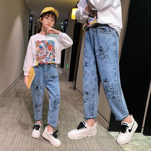 kids girls jeans spring autumn girls jeans casual denim blue baby cartoon childrens boutique pencil trousers
kids girls jeans spring autumn girls jeans casual denim blue baby cartoon childrens boutique pencil trousers