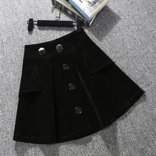 skirts autumn velvet skirt women winter high waist short mini gold korean jupe femme saia quality, Black
skirts autumn velvet skirt women winter high waist short mini gold korean jupe femme saia quality, Black
