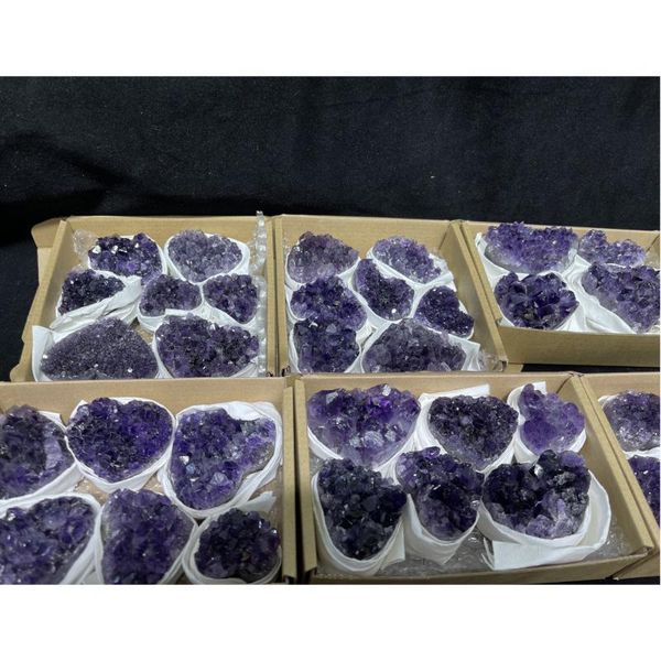 decorative objects & figurines 1 box 800-1000g natural material amethyst heart-shaped crystal cluster healing stone feng shui specimen j
decorative objects & figurines 1 box 800-1000g natural material amethyst heart-shaped crystal cluster healing stone feng shui specimen j