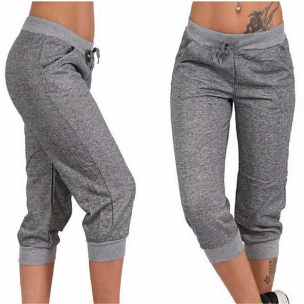 women casual cropped trousers summer pockets joggers harem pants female calf-length drawstring street wear mujer 211007, Black;white
women casual cropped trousers summer pockets joggers harem pants female calf-length drawstring street wear mujer 211007, Black;white