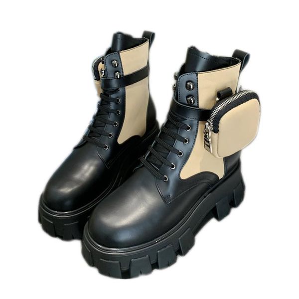 boots genuine leather pocket women thick bottom belt buckle winter shoes warm lace up ankle motorcycle, Black
boots genuine leather pocket women thick bottom belt buckle winter shoes warm lace up ankle motorcycle, Black