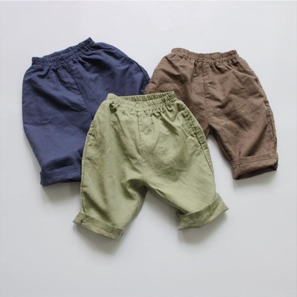 summer baby boys linen cotton calf length pants korean style kids clothes pure color loose children casual trousers, Blue
summer baby boys linen cotton calf length pants korean style kids clothes pure color loose children casual trousers, Blue