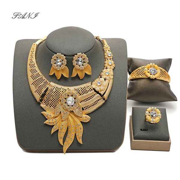 earrings & necklace fani 2022 dubai gold designer jewelry set nigerian wedding brand fashion african woman costume wholesale, Silver
earrings & necklace fani 2022 dubai gold designer jewelry set nigerian wedding brand fashion african woman costume wholesale, Silver