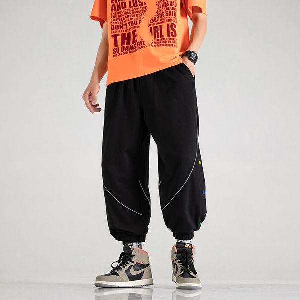 men's pants lifenwenna sport comfortable joggers casual drawstring for men streetwear loose male trouser trendy sweatpants, Black
men's pants lifenwenna sport comfortable joggers casual drawstring for men streetwear loose male trouser trendy sweatpants, Black