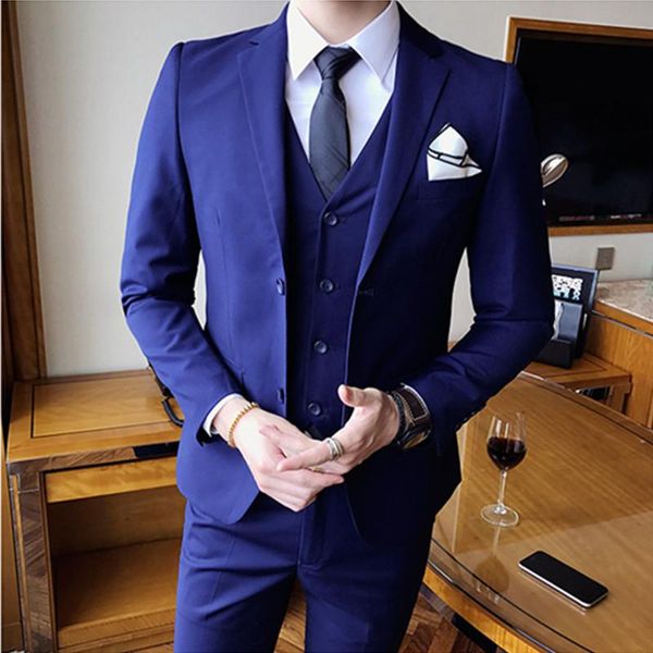 men's suits & blazers vest pants three piece business suit boutique slim fit 2021 high formal party wedding routine dress, White;black
men's suits & blazers vest pants three piece business suit boutique slim fit 2021 high formal party wedding routine dress, White;black