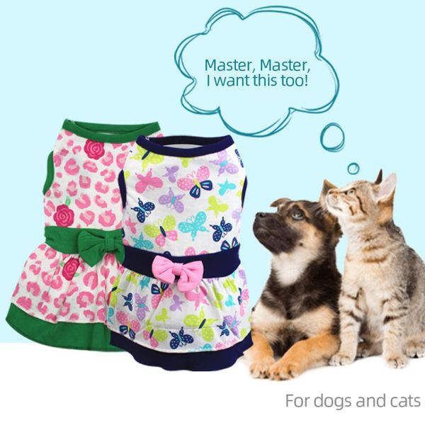 2021 cute pet skirt with bowknot small dog dog cat puppy clothes t shirt dress pet costumes
2021 cute pet skirt with bowknot small dog dog cat puppy clothes t shirt dress pet costumes
