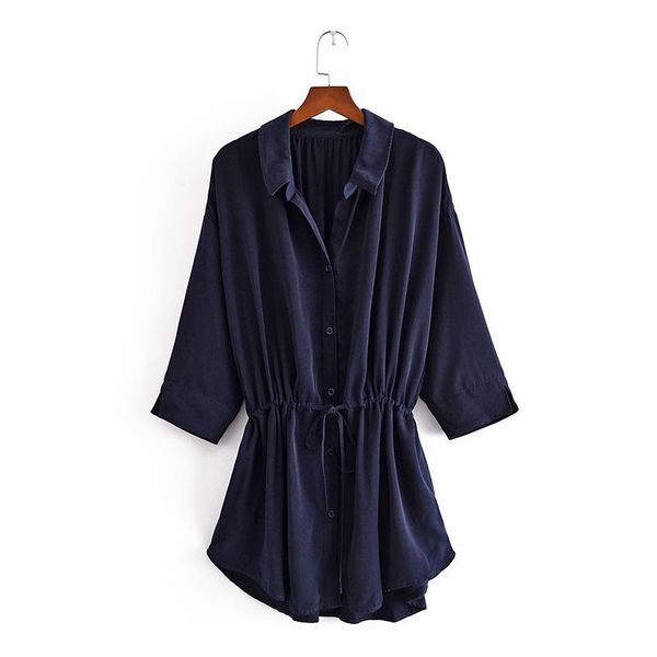 casual dresses 2021 spring and autumn style lapel drawstring waist three-quarter sleeve dress slim ladies trendy, Black;gray
casual dresses 2021 spring and autumn style lapel drawstring waist three-quarter sleeve dress slim ladies trendy, Black;gray