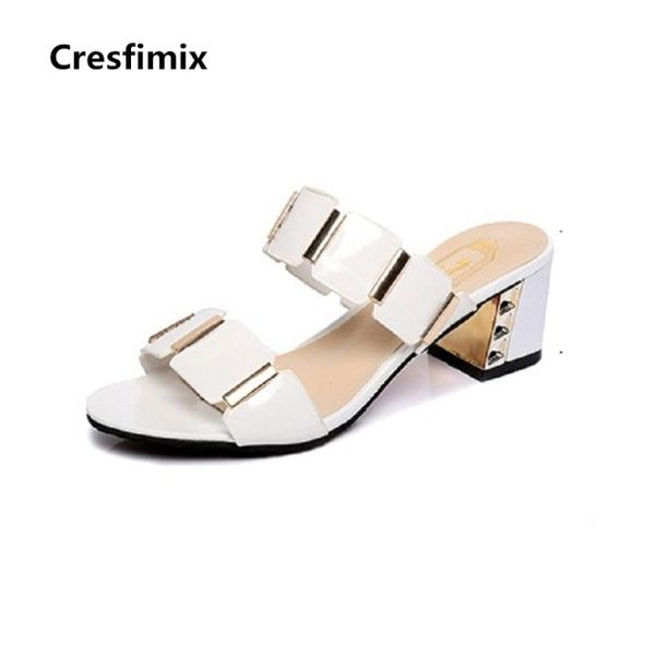 sandals cresfimix women fashion spring summer slip on pu leather sandalias femininas lady white & black b2341b
sandals cresfimix women fashion spring summer slip on pu leather sandalias femininas lady white & black b2341b