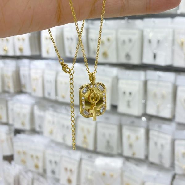 earrings & necklace 2021 fashion stainless steel cross gold silver color for women men vintage chain crystal pendant long necklaces jewelry
earrings & necklace 2021 fashion stainless steel cross gold silver color for women men vintage chain crystal pendant long necklaces jewelry