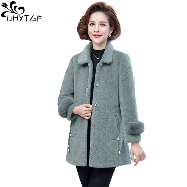 women's wool & blends uhytgf mink down coat women winter clothes casual woman jacket plus size single-breasted cardigans outerwear 961, Black
women's wool & blends uhytgf mink down coat women winter clothes casual woman jacket plus size single-breasted cardigans outerwear 961, Black