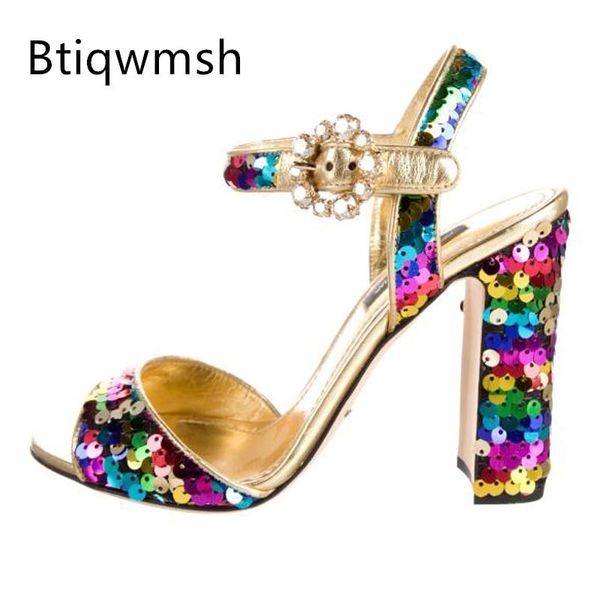sandals mixed color sequined rhinestone women open toe diamond ankle strap high heels pumps lady party shoes, Black
sandals mixed color sequined rhinestone women open toe diamond ankle strap high heels pumps lady party shoes, Black