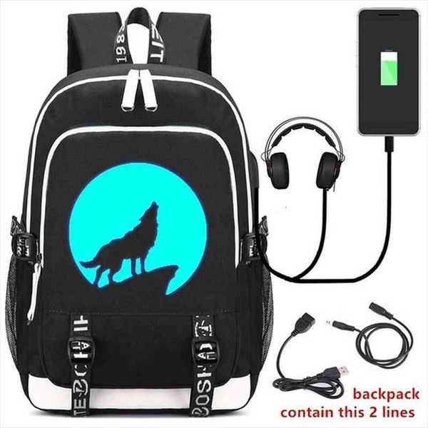 moon wolf luminous school backpack student teen lapbag usb charging port breathable bookbags
moon wolf luminous school backpack student teen lapbag usb charging port breathable bookbags