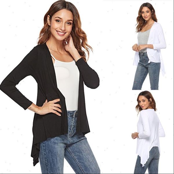 2021 women cardigan jacket autumn open front solid irregular hem cardigan casual fahion long sleeve cardigan plus size, White;black
2021 women cardigan jacket autumn open front solid irregular hem cardigan casual fahion long sleeve cardigan plus size, White;black