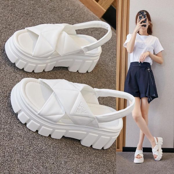 sandals summer 2021 sandal style thick soles super fire cool slippers women's high feeling women flat for work, Black
sandals summer 2021 sandal style thick soles super fire cool slippers women's high feeling women flat for work, Black