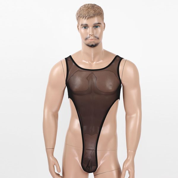 Mens Sheer See Through Mesh Lingerie Sissy Sleeveless Sexy Deep U High Cut Thong Leotard Gay Nightwear Erotic Singlet Bodysuit, Black;white
Mens Sheer See Through Mesh Lingerie Sissy Sleeveless Sexy Deep U High Cut Thong Leotard Gay Nightwear Erotic Singlet Bodysuit, Black;white