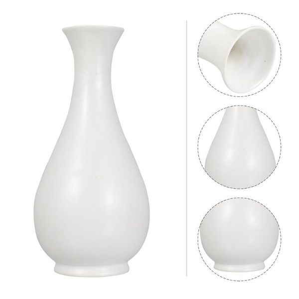 1pc ceramics art vase adornment decorative floral pot homestay ornament (white) 
1pc ceramics art vase adornment decorative floral pot homestay ornament (white)