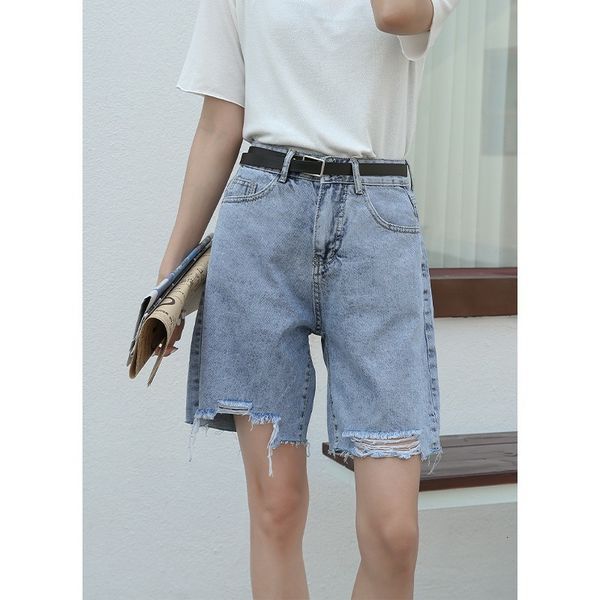 2021 new women's high waist denim shorts, loose and slender wide leg summer pants, a-line, korean series of straight pants 4tzc, Blue
2021 new women's high waist denim shorts, loose and slender wide leg summer pants, a-line, korean series of straight pants 4tzc, Blue
