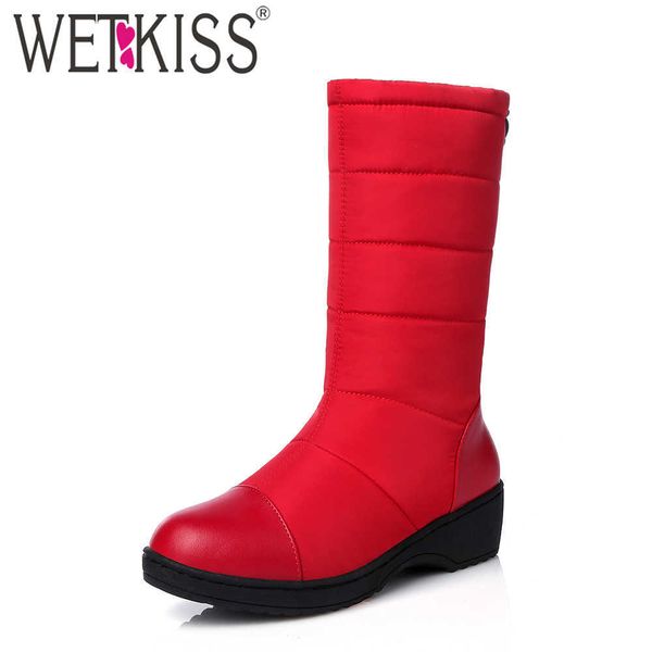 wetkiss women mid calf boots fur lining warm snow boots women fashion casual non-slip shoes elastic band flat winter boots 210630, Black
wetkiss women mid calf boots fur lining warm snow boots women fashion casual non-slip shoes elastic band flat winter boots 210630, Black