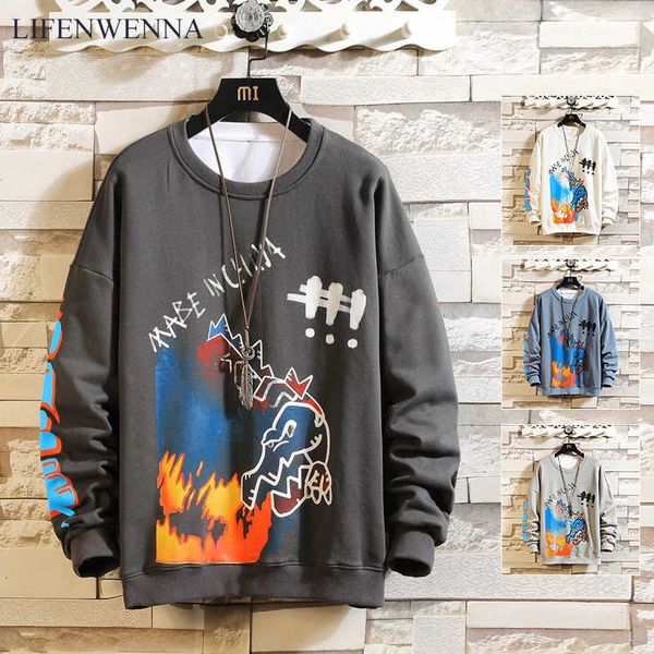 lifenwenna autumn hip hop sweatshirts men fashion printed streetwear sweatshirt for men korean harajuku oversize sweatshirts 3xl 210528, Black
lifenwenna autumn hip hop sweatshirts men fashion printed streetwear sweatshirt for men korean harajuku oversize sweatshirts 3xl 210528, Black