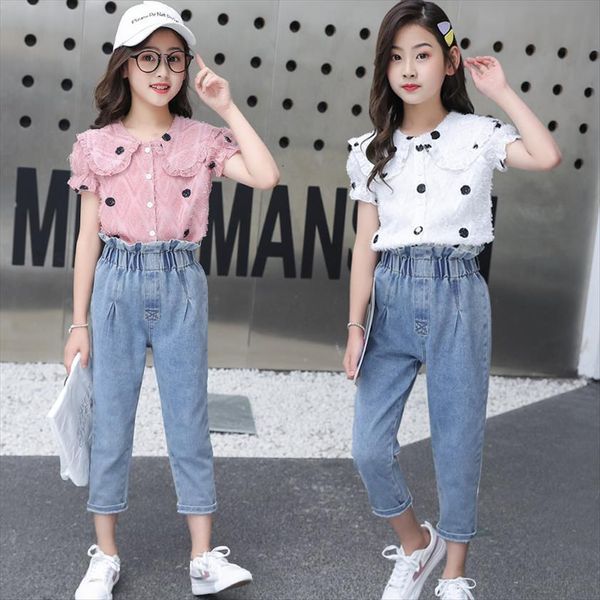children clothing summer teens girls clothes jeans 2pcs outfit suit for sets 6 7 8 9 10 11 12, White
children clothing summer teens girls clothes jeans 2pcs outfit suit for sets 6 7 8 9 10 11 12, White