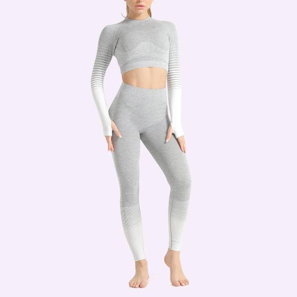 yoga outfits 2 pcs women seamless set flexible long sleeve shirts with thumb hole high waist leggings gym fitness workout sportswear1, White;red
yoga outfits 2 pcs women seamless set flexible long sleeve shirts with thumb hole high waist leggings gym fitness workout sportswear1, White;red