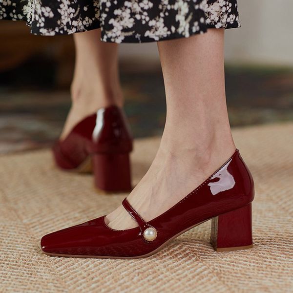 Spring Autumn Women Pumps Pearl Mary Janes Shoes Patent Leather Dress Shoes Woman Mid Heels Office Lady Shoe Square Toe 9023NDress Shoes, Khaki
Spring Autumn Women Pumps Pearl Mary Janes Shoes Patent Leather Dress Shoes Woman Mid Heels Office Lady Shoe Square Toe 9023NDress Shoes, Khaki