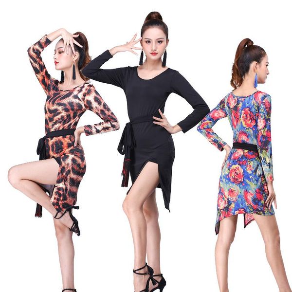 stage wear 2021 leopard latin printing dance dress women costumes salsa v-neck rumba/samba perform fitness dancewear, Black;red
stage wear 2021 leopard latin printing dance dress women costumes salsa v-neck rumba/samba perform fitness dancewear, Black;red