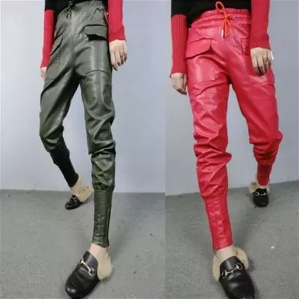 autumn and winter women's fashions new plutonium leather hare casual fashion loose waist off pants tb789 5gbf, Black;white
autumn and winter women's fashions new plutonium leather hare casual fashion loose waist off pants tb789 5gbf, Black;white