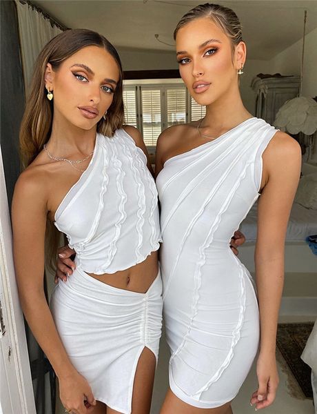 one shoulder ruffles bodycon club dress summer women celebrity evening party dress vestidos white mini ladies dress, Black;gray
one shoulder ruffles bodycon club dress summer women celebrity evening party dress vestidos white mini ladies dress, Black;gray