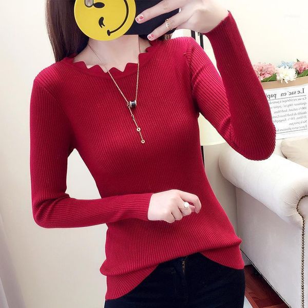 women casual pullover autumn wave cut crochet knitted sweaters long sleeve winter clothes basic office jumper1, White;black
women casual pullover autumn wave cut crochet knitted sweaters long sleeve winter clothes basic office jumper1, White;black