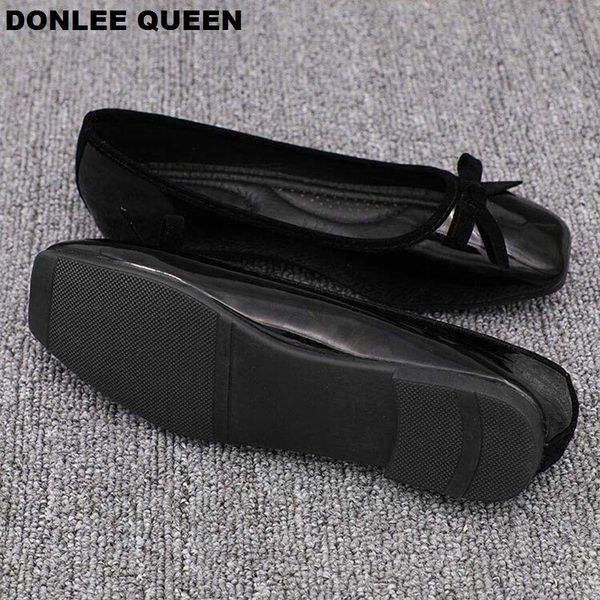 women flat casual shoes patent leather breathable flats spring autumn shoes square toe bow tie big size 41 patchwork loafer shoe, Black
women flat casual shoes patent leather breathable flats spring autumn shoes square toe bow tie big size 41 patchwork loafer shoe, Black