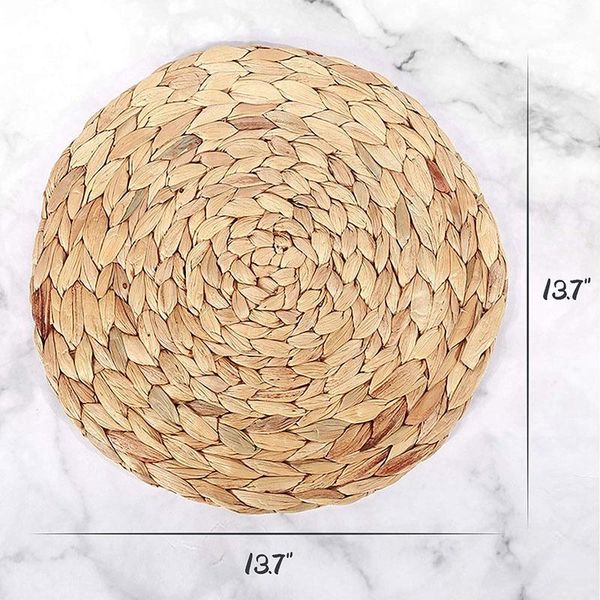mats & pads lber 6 pcs woven placemats,natural water hyacinth weave placemat round braided rattan tablemats
mats & pads lber 6 pcs woven placemats,natural water hyacinth weave placemat round braided rattan tablemats