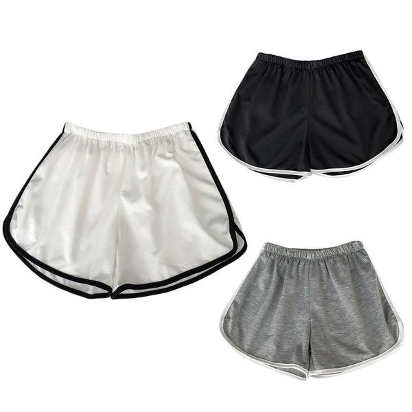 women's shorts women sport leisure high waist wide leg loose pants dolphin hem homewear, White;black
women's shorts women sport leisure high waist wide leg loose pants dolphin hem homewear, White;black