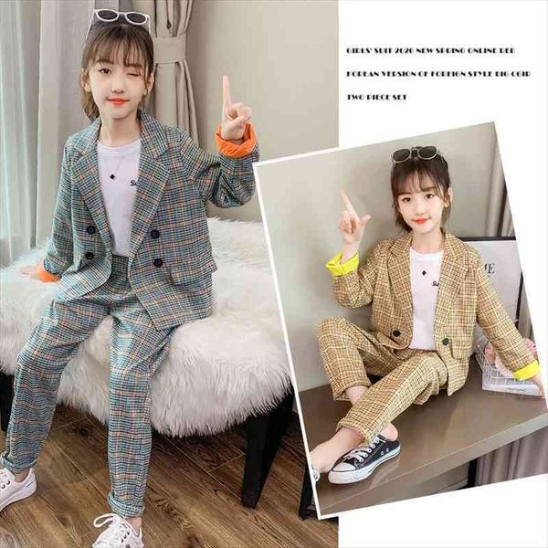 kids suits spring teen girls clothing set plaid long sleeve jackets pants suit shool 8 10 12 years, Black
kids suits spring teen girls clothing set plaid long sleeve jackets pants suit shool 8 10 12 years, Black