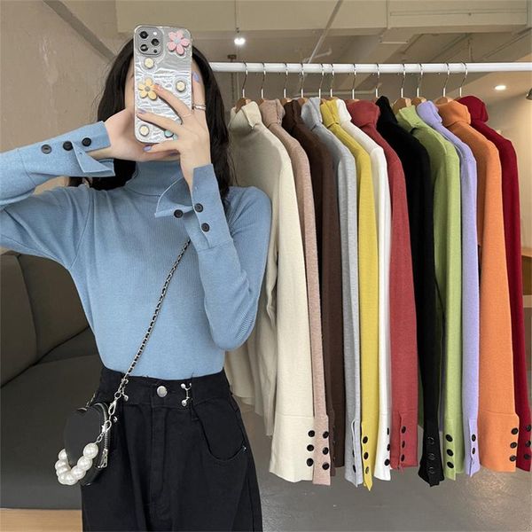 women's sweaters slim fit high neck long sleeve sweater women autumn 2021 design pullover bottomed female fashion all-match knit shirt, White;black
women's sweaters slim fit high neck long sleeve sweater women autumn 2021 design pullover bottomed female fashion all-match knit shirt, White;black