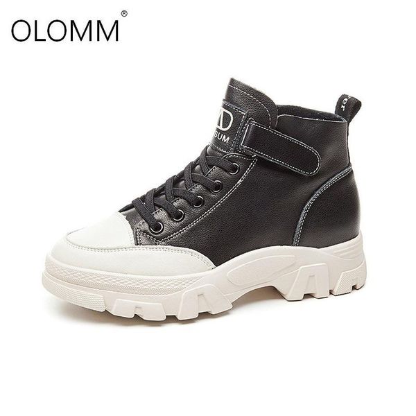 boots genuine leather high-women's shoes thick-soled white casual flat women winter snow rain, Black
boots genuine leather high-women's shoes thick-soled white casual flat women winter snow rain, Black
