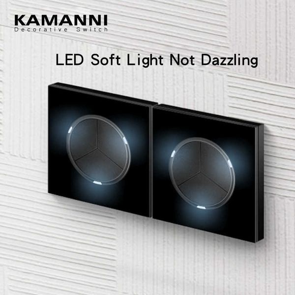 kamanni wall switch socket with usb push button light 2 gang 2 way crystal glass panel black switches eu standard
kamanni wall switch socket with usb push button light 2 gang 2 way crystal glass panel black switches eu standard