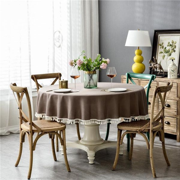 table cloth tablecloth round simple tassel lace covers waterproof nordic oilproof dining solid red green gray tafelkleed
table cloth tablecloth round simple tassel lace covers waterproof nordic oilproof dining solid red green gray tafelkleed