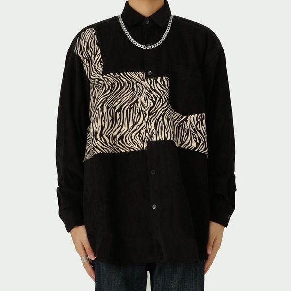 men's casual shirts gtdom men korean harbor wind square collar patchwork single breasted long sleeve shirt 2021 autumn vintage, White;black
men's casual shirts gtdom men korean harbor wind square collar patchwork single breasted long sleeve shirt 2021 autumn vintage, White;black